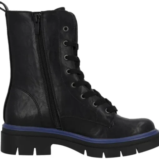 Palado Jazzly by Sila Sahin, Schnürstiefel, Damen, Schwarz/Blau