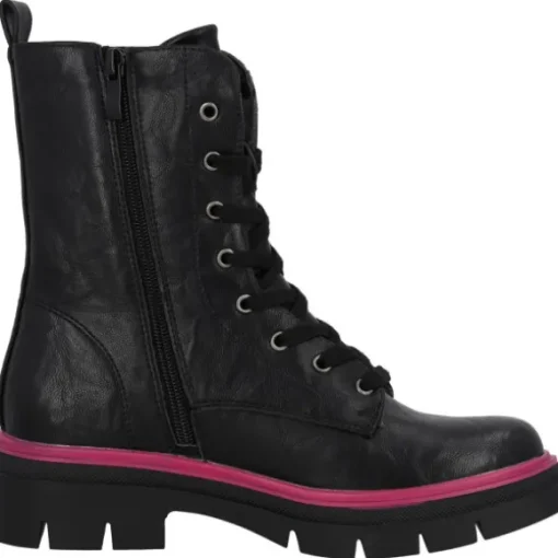 Palado Jazzly by Sila Sahin, Schnürstiefel, Damen, Schwarz/Pink