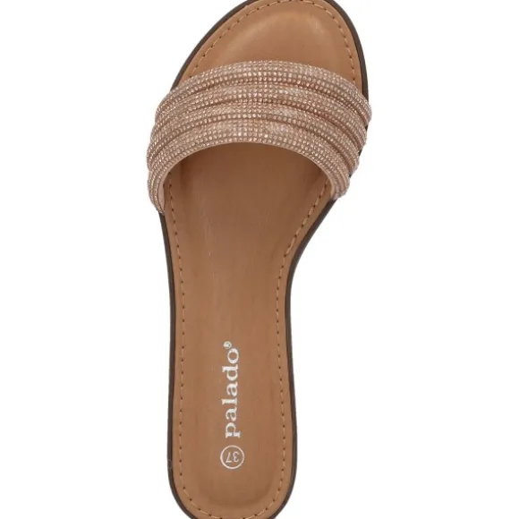 Palado Jeemi, Pantoletten & Badeschuhe, Damen, Bronze Strass