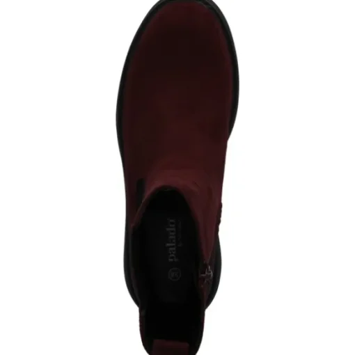 Palado Jynna by Sila Sahin, Chelsea Boots, Damen, Bordeaux Samt