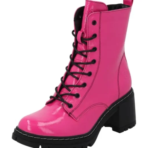 Palado Kefalonia, Schnürstiefeletten, Damen, Pink Lack