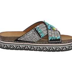 Palado Kegno by Sila Sahin, Plateau-Pantoletten, Damen, Schwarz