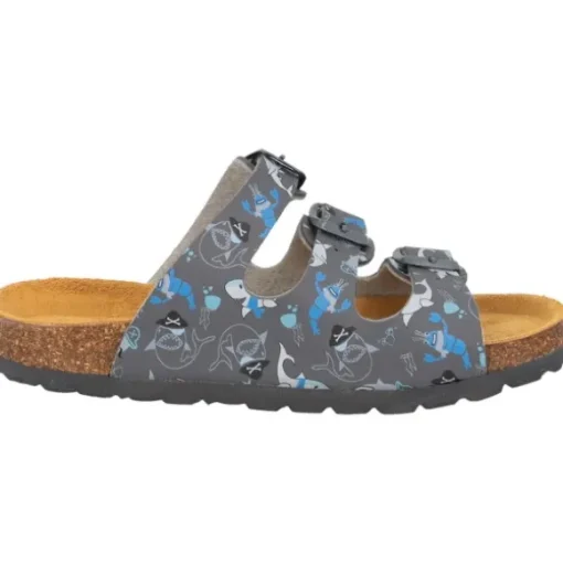 Palado Kids Capri B Print, Pantoletten, Kinder, Grau Nautic