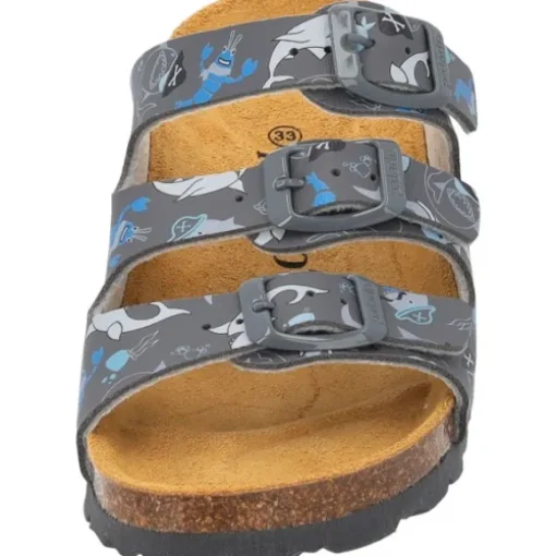 Palado Kids Capri B Print, Pantoletten, Kinder, Grau Nautic