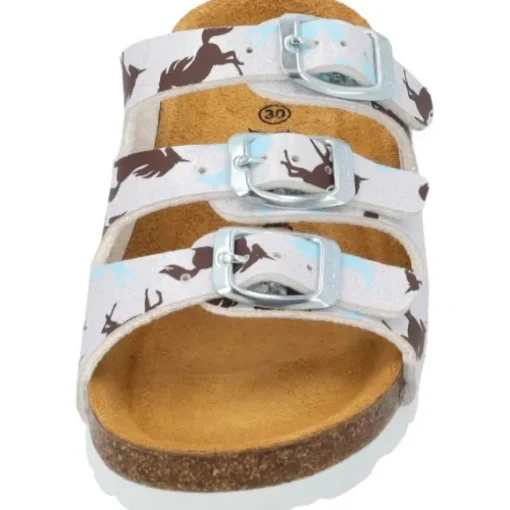 Palado Kids Capri G Print, Pantoletten, Kinder, Weiß Unicorn