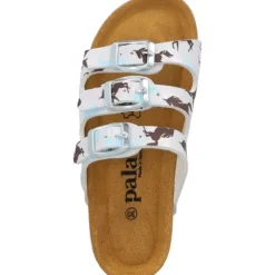 Palado Kids Capri G Print, Pantoletten, Kinder, Weiß Unicorn