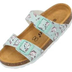 Palado Kids Samos G Print, Pantoletten, Kinder, Türkis Unicorn