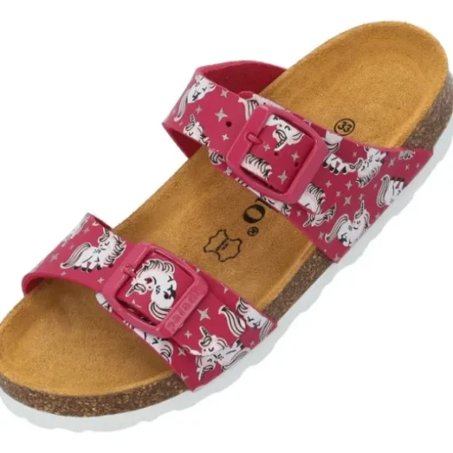 Palado Kids Samos G Print, Pantoletten, Kinder, Pink Unicorn