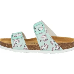 Palado Kids Samos G Print, Pantoletten, Kinder, Türkis Unicorn