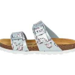 Palado Kids Samos G Print, Pantoletten, Kinder, Hellblau Metallic Unicorn