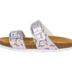 Palado Kids Samos G Print, Pantoletten, Kinder, Hellrosa Metallic Unicorn