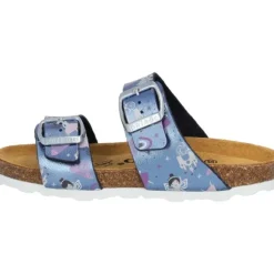 Palado Kids Samos G Print, Pantoletten, Kinder, Blau Metallic Fairy