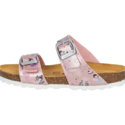 Palado Kids Samos G Print, Pantoletten, Kinder, Rosa Metallic Fairy