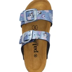 Palado Kids Samos G Print, Pantoletten, Kinder, Blau Metallic Fairy
