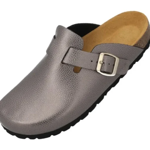 Palado Kiel Textura, Clogs, Damen, Grau Metallic
