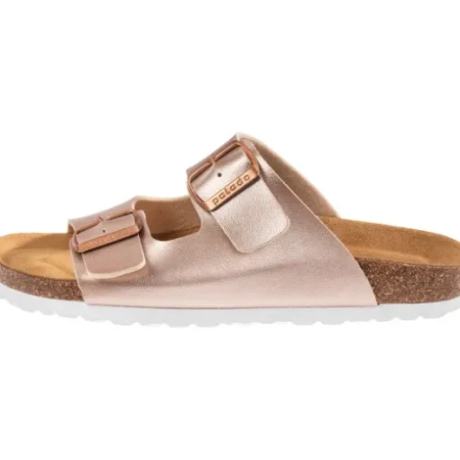 Palado Korfu Metallic, Pantoletten, Damen, Champagner-Rose