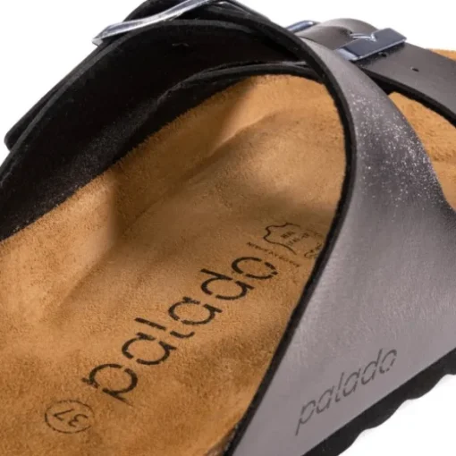 Palado Korfu Metallic, Pantoletten, Damen, Anthrazit