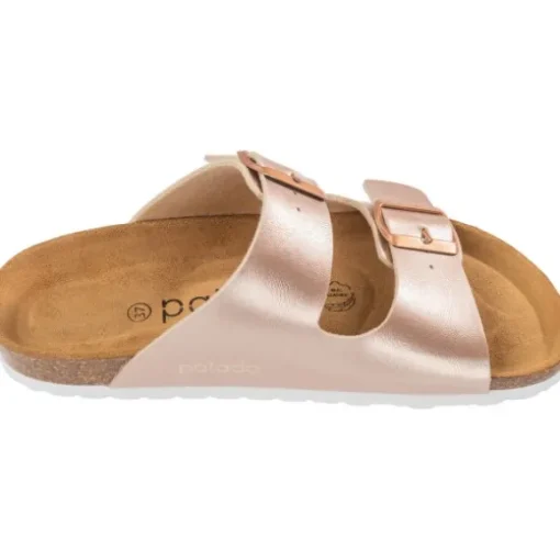 Palado Korfu Metallic, Pantoletten, Damen, Champagner-Rose