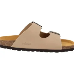 Palado Korfu Oiled Premium Leather, Pantoletten, Damen, Taupe/Velours