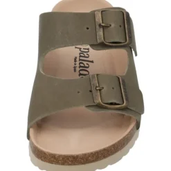 Palado Korfu Oiled Premium Leather, Pantoletten, Damen, Khaki