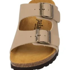 Palado Korfu Oiled Premium Leather, Pantoletten, Damen, Taupe/Velours