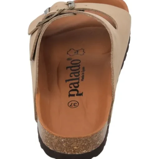 Palado Korfu Oiled Premium Leather, Pantoletten, Damen, Taupe/Braun