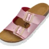 Palado Korfu PL Metallic, Plateau-Pantoletten, Damen, Pink