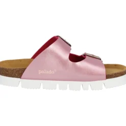 Palado Korfu PL Metallic, Plateau-Pantoletten, Damen, Pink