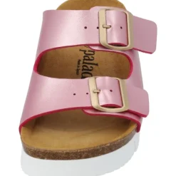 Palado Korfu PL Metallic, Plateau-Pantoletten, Damen, Pink