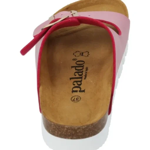 Palado Korfu PL Metallic, Plateau-Pantoletten, Damen, Pink