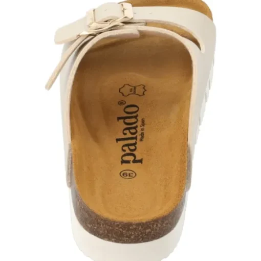 Palado Korfu PL Metallic, Plateau-Pantoletten, Damen, Gold/Beige