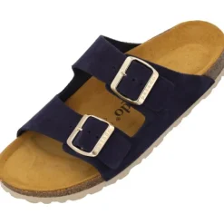 Palado Korfu Suede Premium Leather, Pantoletten, Damen, Dunkelblau