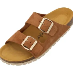 Palado Korfu Suede Premium Leather, Pantoletten, Damen, Braun