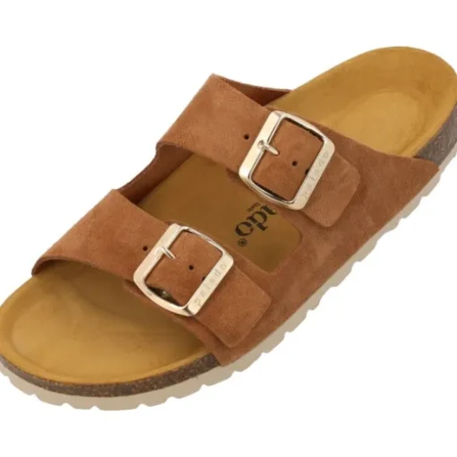 Palado Korfu Suede Premium Leather, Pantoletten, Damen, Braun