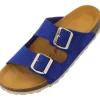 Palado Korfu Suede Premium Leather, Pantoletten, Damen, Blau