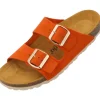 Palado Korfu Suede Premium Leather, Pantoletten, Damen, Orange