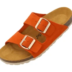 Palado Korfu Suede Premium Leather, Pantoletten, Damen, Orange