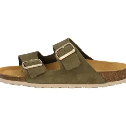 Palado Korfu Suede Premium Leather, Pantoletten, Damen, Khaki