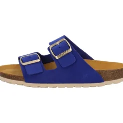 Palado Korfu Suede Premium Leather, Pantoletten, Damen, Blau