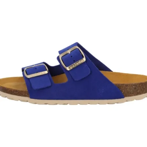 Palado Korfu Suede Premium Leather, Pantoletten, Damen, Blau