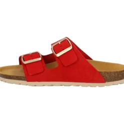 Palado Korfu Suede Premium Leather, Pantoletten, Damen, Rot