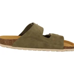 Palado Korfu Suede Premium Leather, Pantoletten, Damen, Khaki