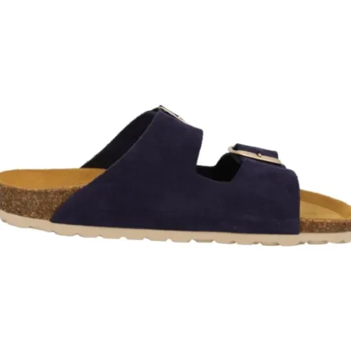 Palado Korfu Suede Premium Leather, Pantoletten, Damen, Dunkelblau