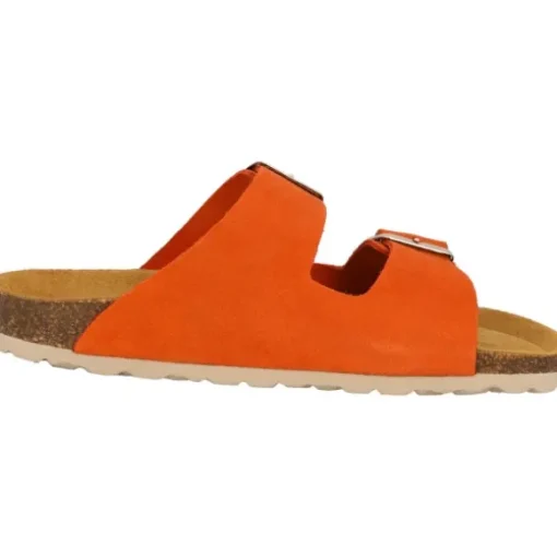 Palado Korfu Suede Premium Leather, Pantoletten, Damen, Orange