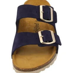 Palado Korfu Suede Premium Leather, Pantoletten, Damen, Dunkelblau