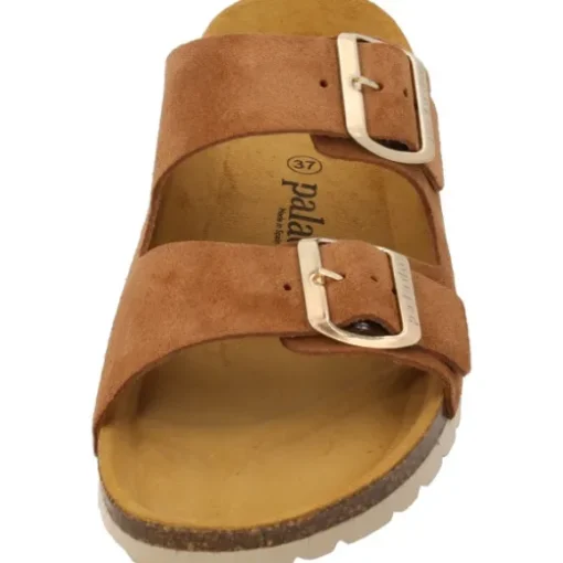 Palado Korfu Suede Premium Leather, Pantoletten, Damen, Braun