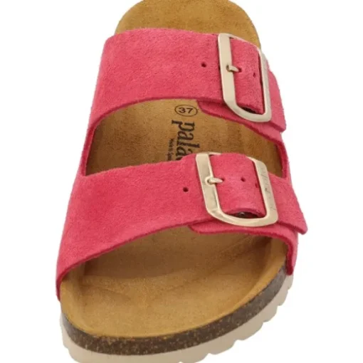 Palado Korfu Suede Premium Leather, Pantoletten, Damen, Pink