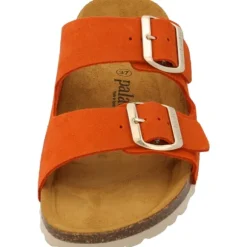 Palado Korfu Suede Premium Leather, Pantoletten, Damen, Orange