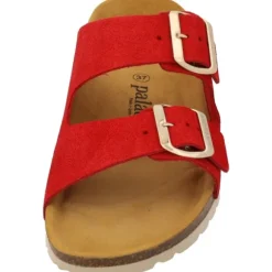 Palado Korfu Suede Premium Leather, Pantoletten, Damen, Rot