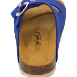 Palado Korfu Suede Premium Leather, Pantoletten, Damen, Blau